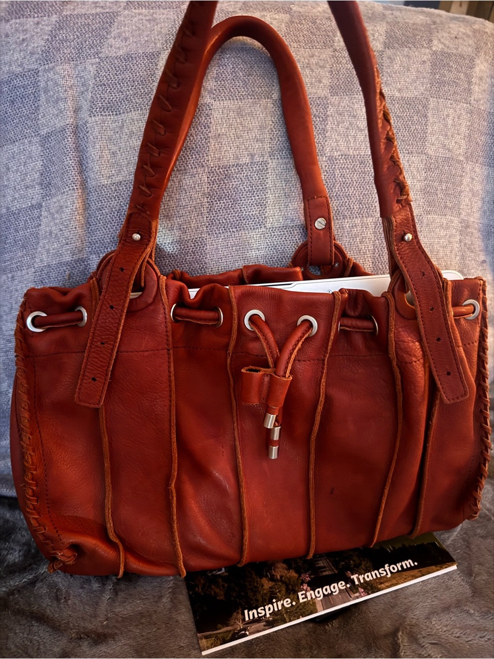 Kenneth Cole New York Vintage Drawstring Shoulder Bag - Picture 7 of 8